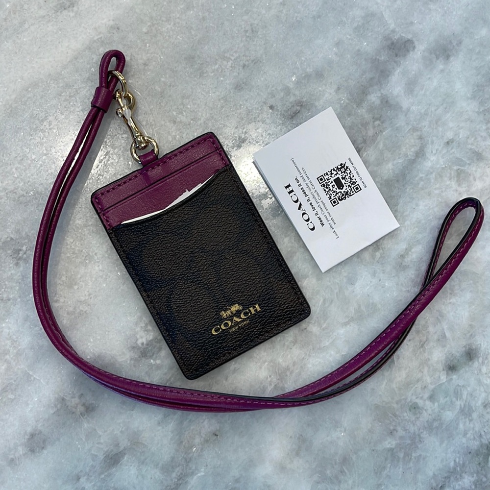Coach Luggage Tag